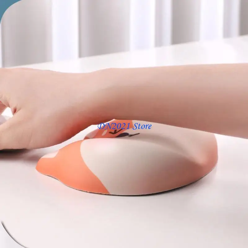 F3KE Ergonomic Shiba Inu Mouse Mats Featuring Memory Foam Mouse Wrist Pad for Students