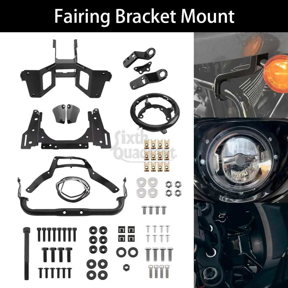 

Крепление кронштейна обтекателя с монтажным кронштейном для фар, кольцо, накладка, крышка мотоцикла для Harley Softail Low Rider ST FXLRST 2022-25