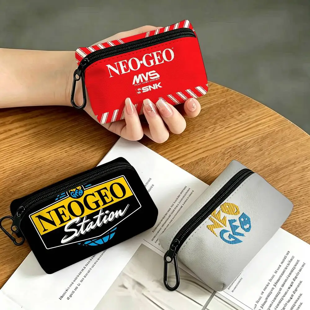 S-SNK N-Neogeo Neo Geo Wear-resistant Oxford Cloth Coin Purse Portable Backpack Hanging Card Storage Bag