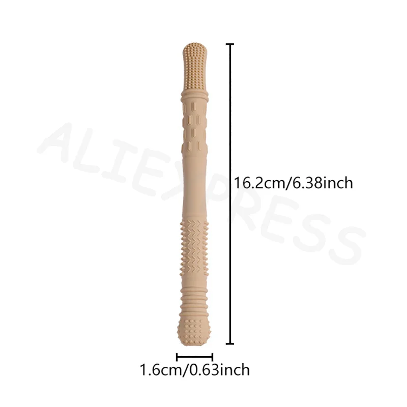 Anneau de dentition en paille de Silicone souple, jouet pour enfants, bâton molaire creux, Tube de dentition pour nouveau-né, en peluche, cadeau pour bébés