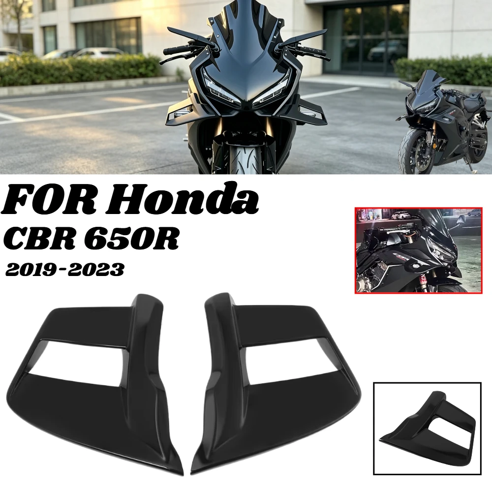 For Honda CBR 650R 2019-2023 Side Winglet Wind Fin CBR650R CBR 650 R 2022 2021 Motorcycle Deflectors Front Fixed Wing Spoiler
