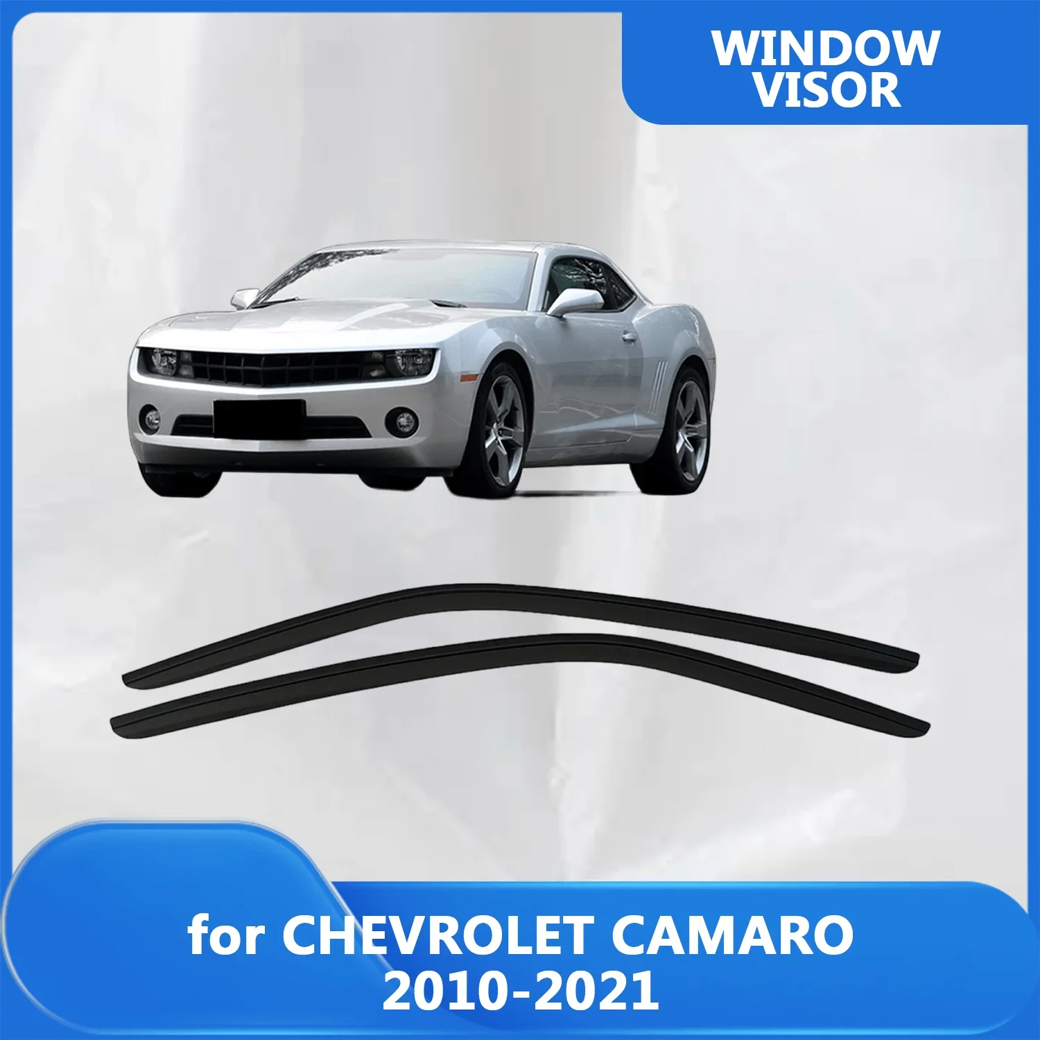 

Window Visor for CHEVROLET CAMARO 2010 2011 2012 2013 2014 2015 2016 2017 2018 2019 2020 2021 Wind Deflectors Rain Guards Door