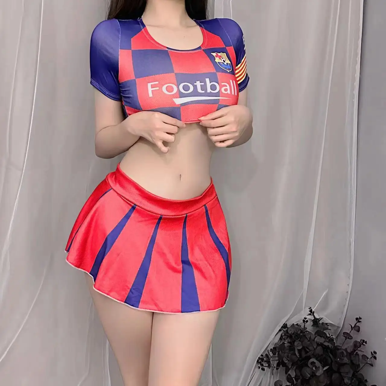 Sexy Cosplay Football Baby Anime Girl Figure Student Erotic Underwear Japan Sexy Role Play Uniform Costumes Sexy Lingerie Set