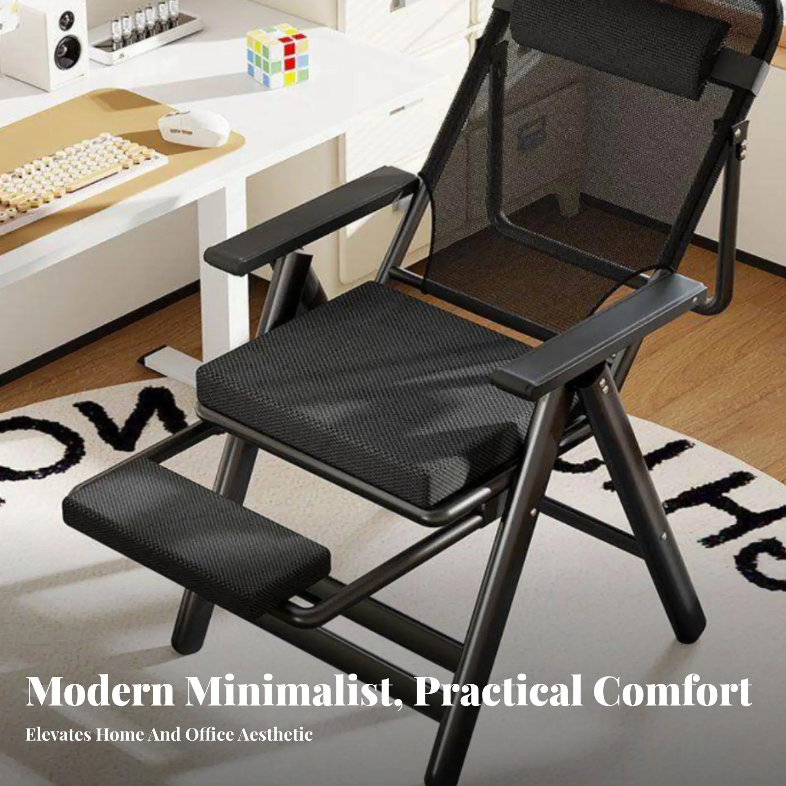 Multi-Position Lounger Adjustable Spinerest Reclining Armchair Versatile Use Ergonomic Design for Seniors, Home, Bedroom view 3
