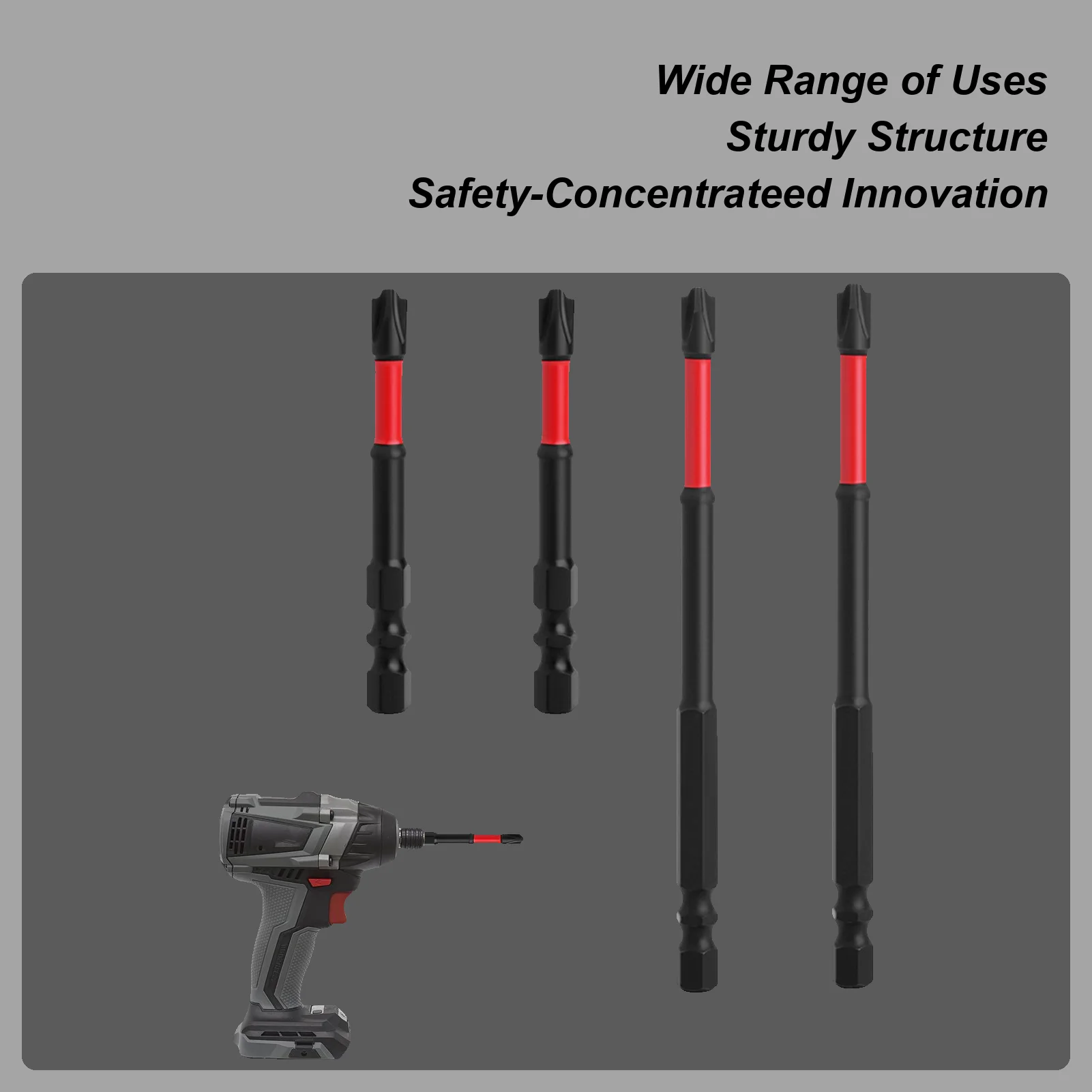 

Screwdriver Bit Set Drill Bit Set Screwdriver Ratchet Wrench Heavy-Duty Driver Extension Anti-Slip Adapter Tool For Home