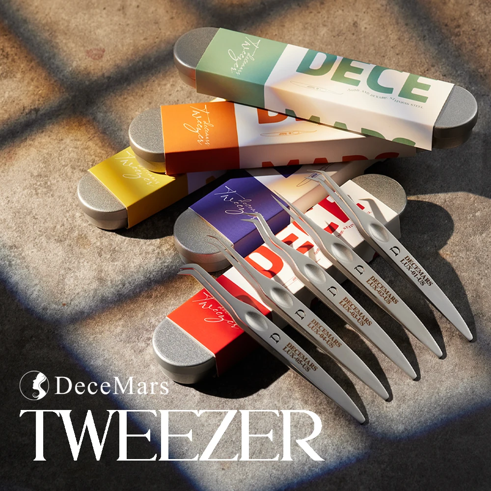 DeceMars まつげエクステンションピンセット 5 色