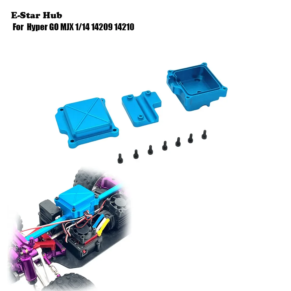Metal ESC Electric Tuning Receiver Box for Hyper GO MJX 1/14 14209 14210 Upgrade Parts Kit Rc Model Crawler Car Truck