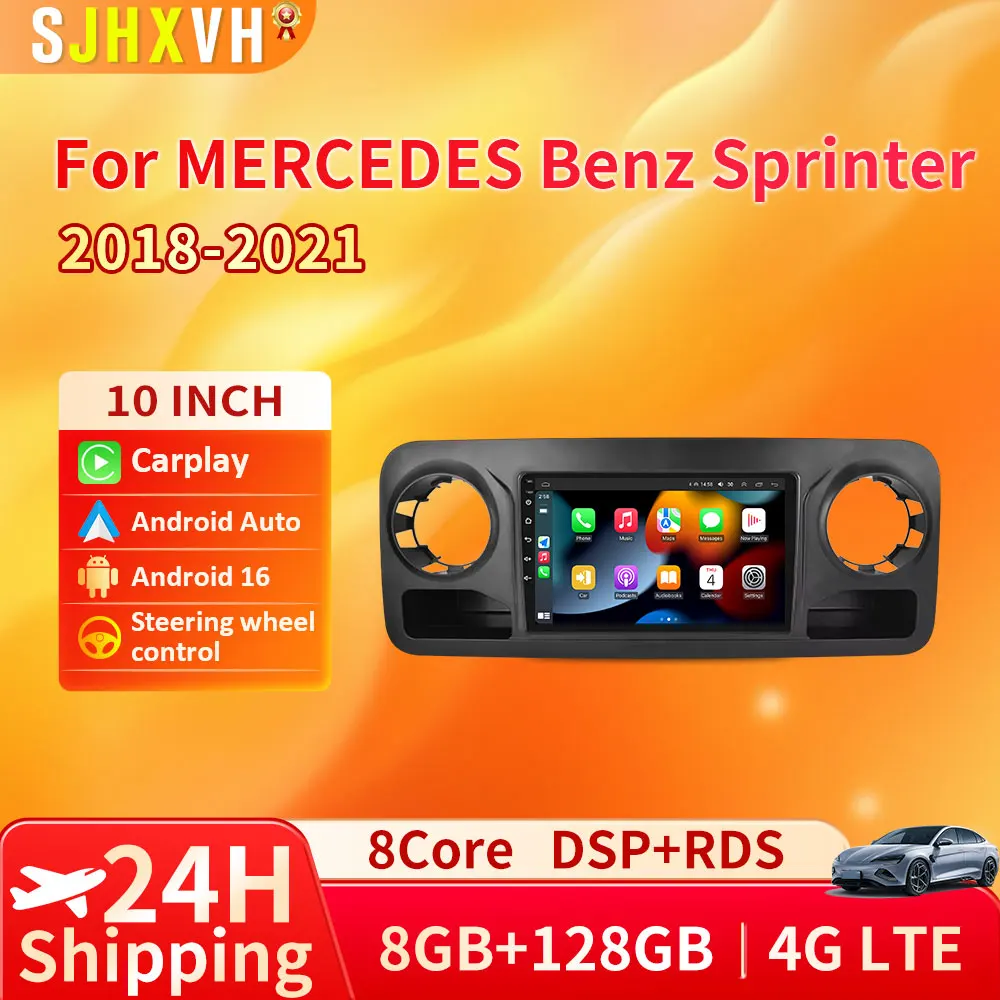 

For Mercedes Benz Sprinter 2018 2019 - 2020 Car Radio Multimedia Player GPS Navigation Android Auto Carplay