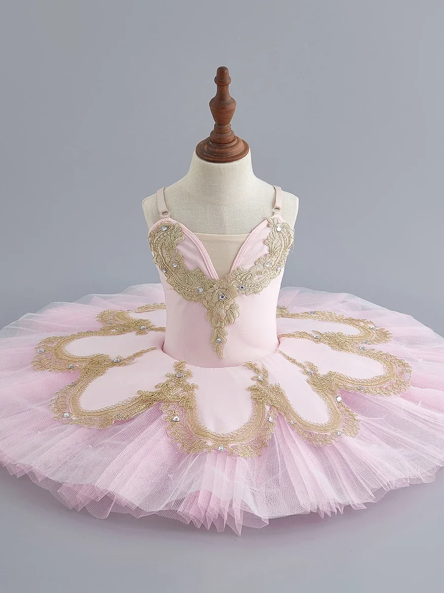 

Children's Professional Tutu Women's Puffy Yarn TUTU Skirt Sleeping Beauty Group Performance Swan Lake Performance Suit