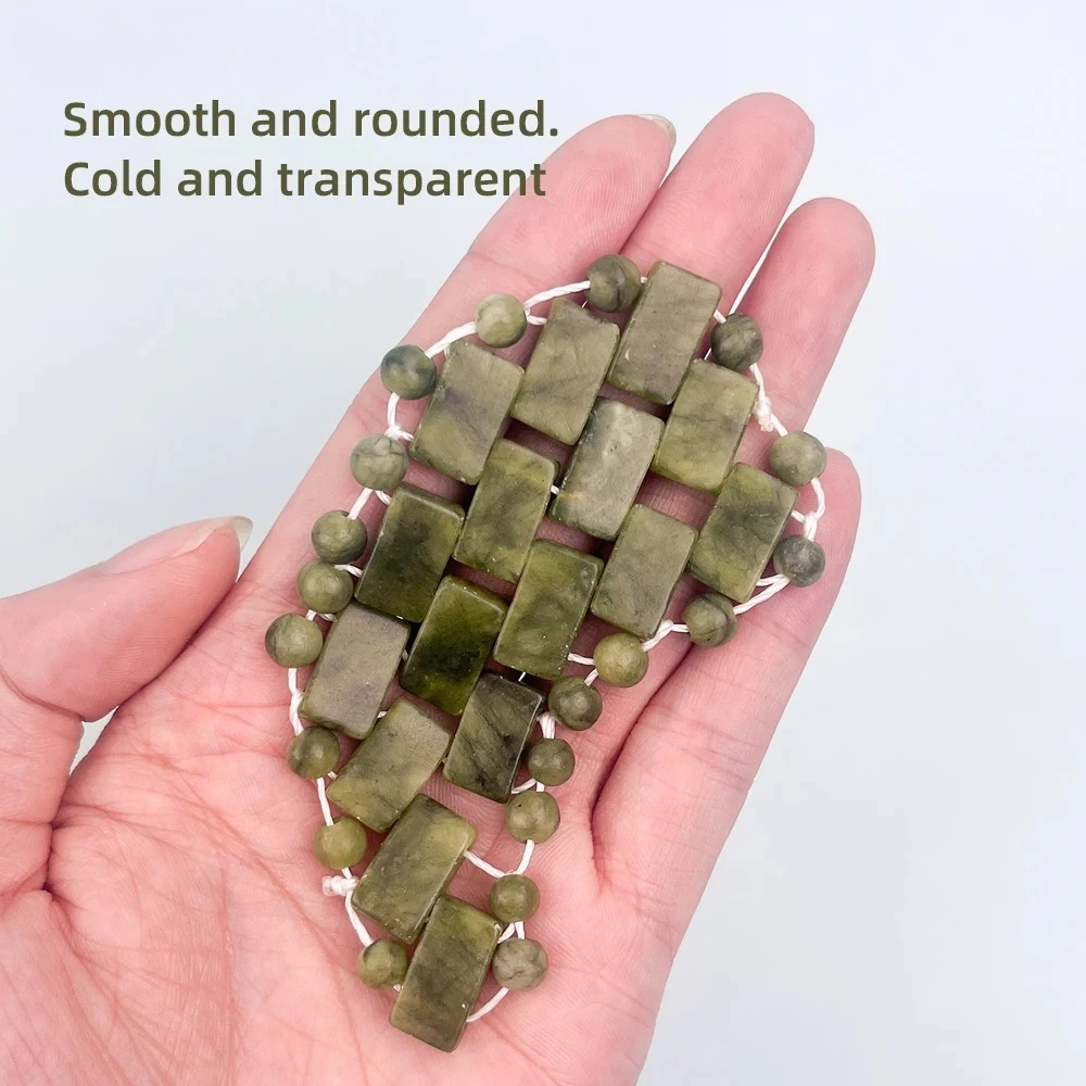 Natural Jade Mini Eye Mask - A Cool Sensation Eye Relaxation Massage Tool - Eye Curtain, Xiuyan Mask, Facial Care Tool