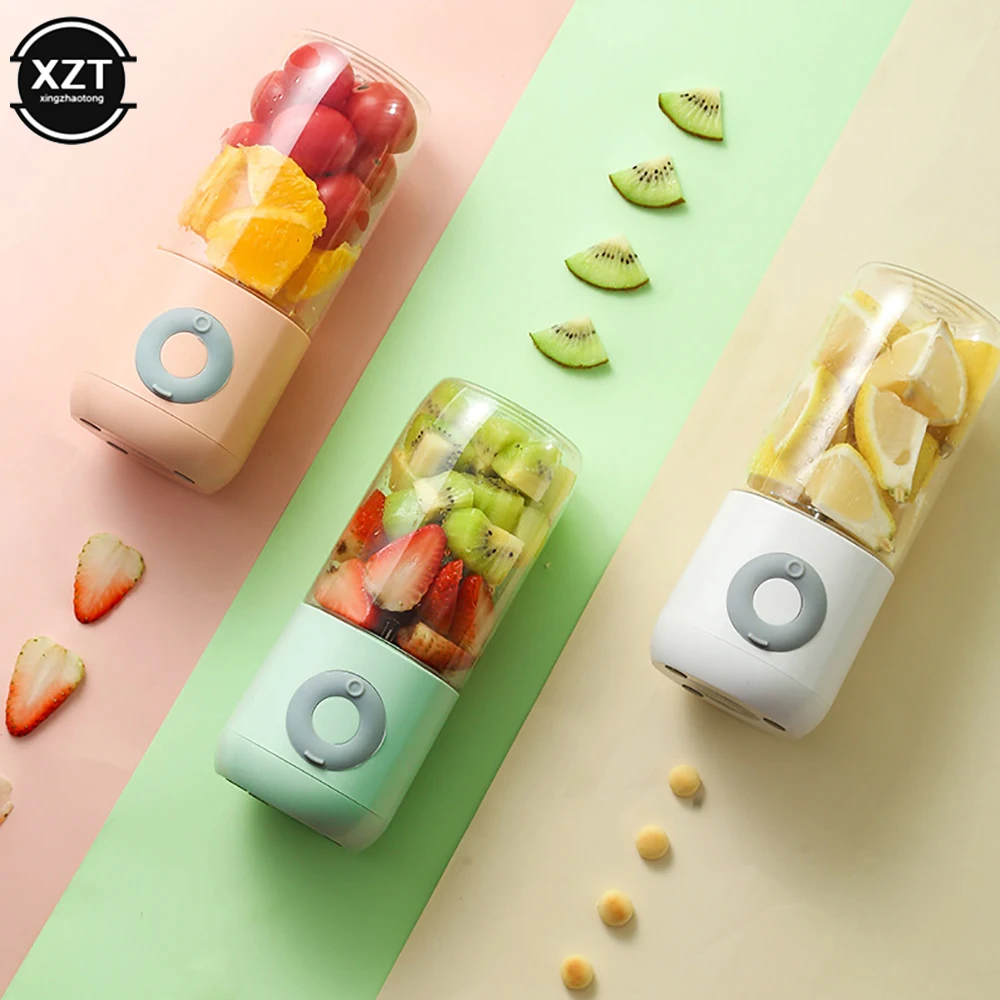 6 Blades Juicer Blender Portable USB Rechargeable Mini Home Wireless Fruit Juicer Machine Food Processor Makers Juice Extractors