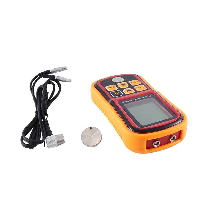 

Digital LCD Ultrasonic Thickness Meter Gauge GM100 1.2-225Mm(Steel) 0.1Mm Resolution