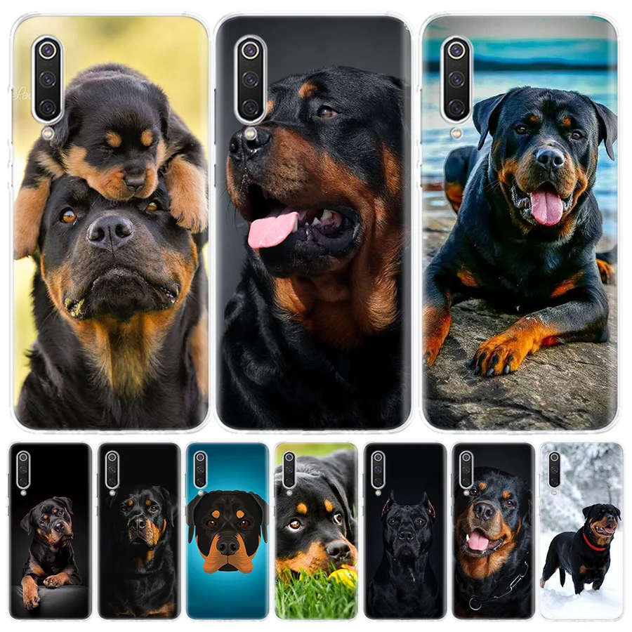 Cute Rottweiler Dog For Xiaomi Redmi Note 13 12 11S 11 10S 10 Pro Phone Case  11T 11E 9S 9 8T 8 7 Plus Fundas Cover Coque Note 1