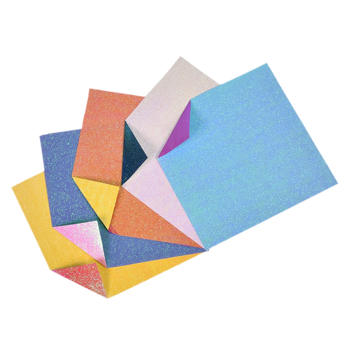 Lychee Life 10pcs Square Origami Paper Double Side Shining Folding Papers Handmade DIY Scrapbooking Craft Decoration