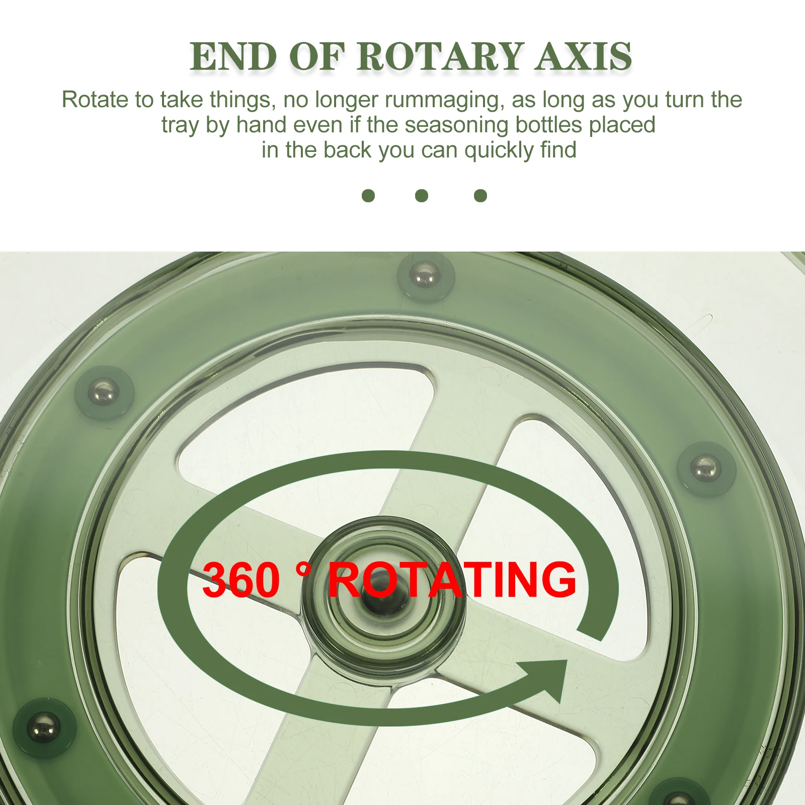 

Kitchen Rotary Seasoning Rack Turntable Spice Organizer Accessories Jar Rotating Organization for Cabinet Plastic