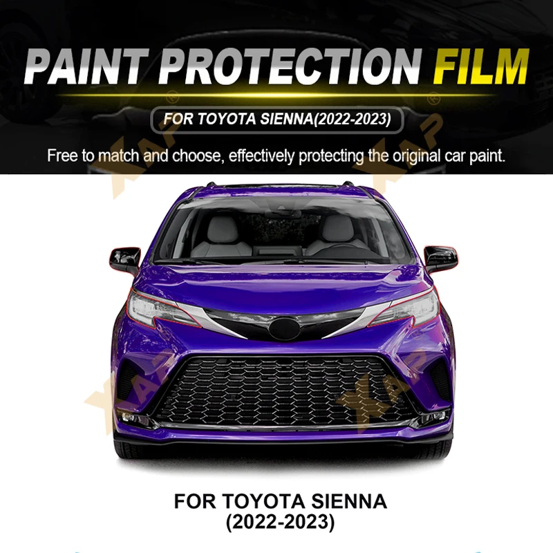 For Toyota Sienna 2022 2023 PPF Paint Protection Film Anti-Scratch Film Transpare Headlight Rearview Mirror Protective Film