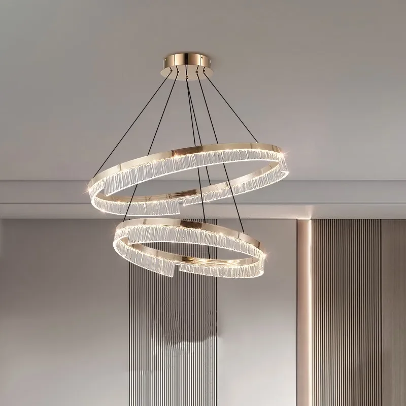 2025 New LED Chandelier Light Luxury Bedroom Dining Room Chandelier Modern Simple Atmosphere Advanced Aluminum Home Lighting