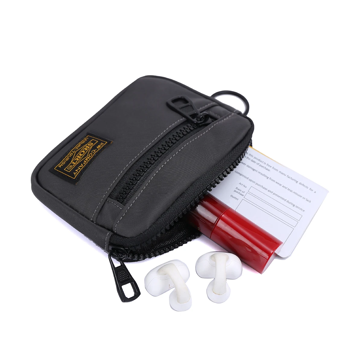 محفظة منظمة للجنسين بسحاب وحامل بطاقات للعملات المعدنية، حقيبة إكسسوارات ملابس العمل متعددة الوظائف هدية عيد الميلاد المتينة للرجال