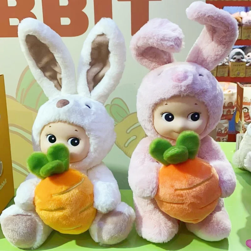 Original Sonnyangel Plush Vinyl Plush Rabbit Pacify Toys Cartoon Soft Stuffed Decoration Collection Model Kids Christmas Gift