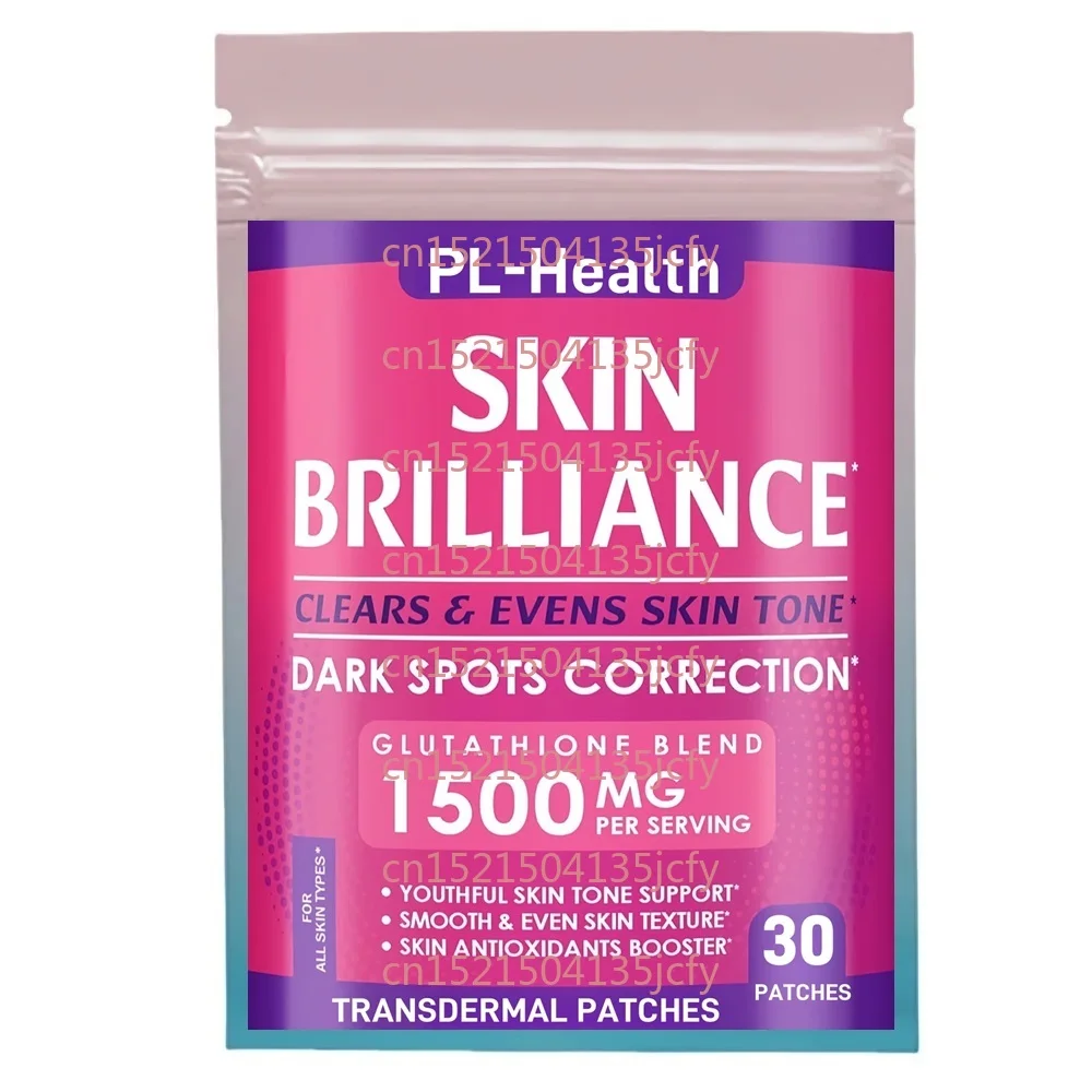 

30 Patches Glutathione Transdermal Patches with Vitamin C Skin Tone Enhancer Targets Dark Spots & Acne Marks