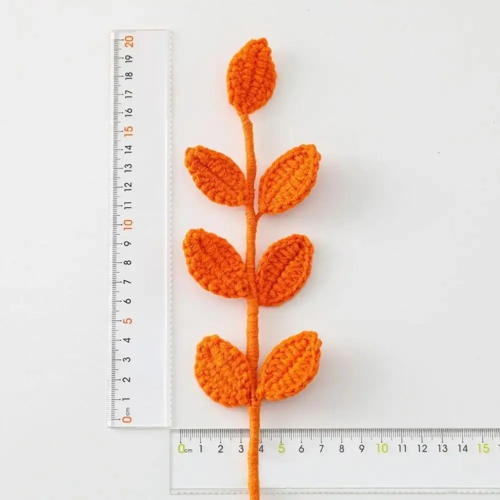 3D Leaf Bookmark Simulated Leaf Book Page Marker Leaf Book Clip Handmade Knitted Book Clip Weaved Book Paginator Handmade