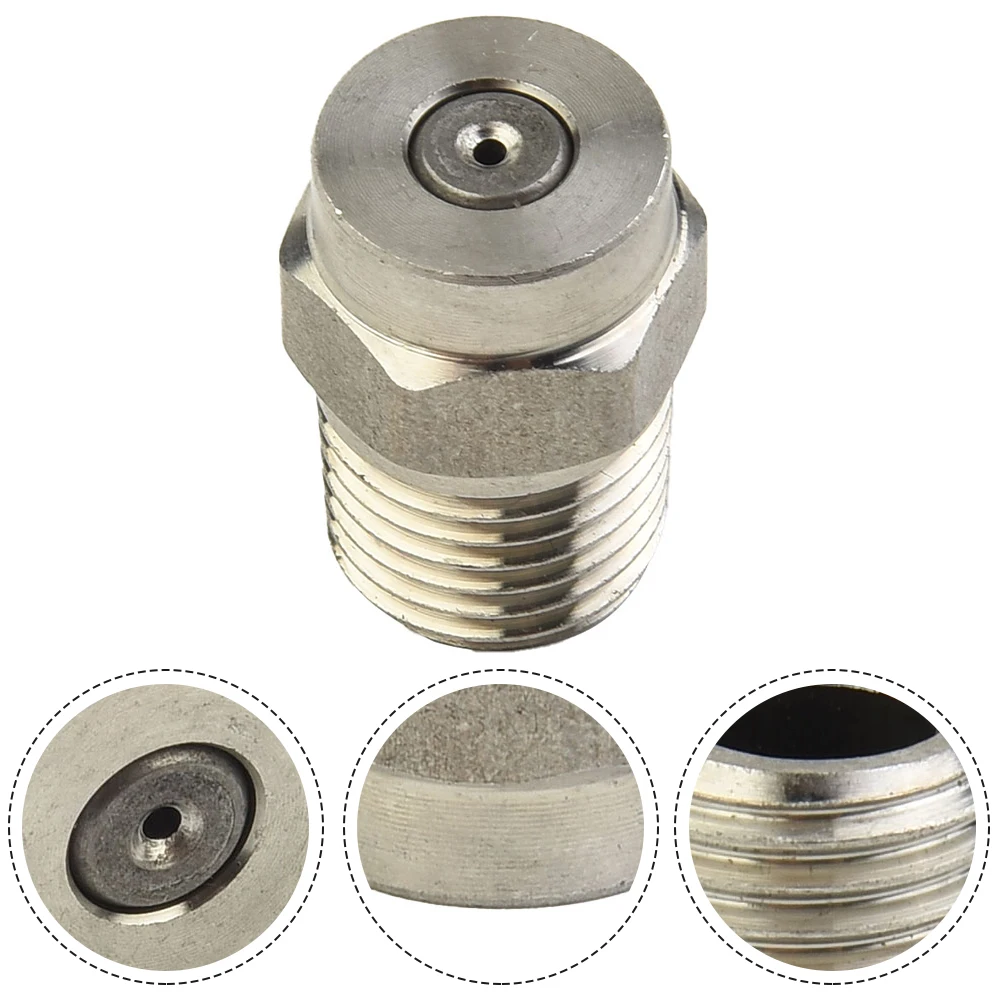 

Thread Spray Nozzle Stainless Steel 4000 PSI Replace 1 4 Male NPT Spiral Nozzle Pressure Washer Undercarriage Brush