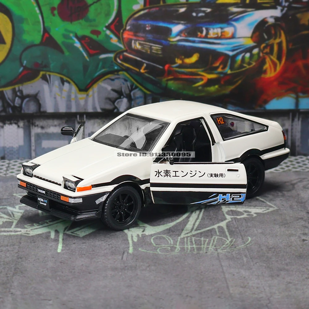 MSZ CCA 1:43 Toyota AE86 BMW McLaren Lamborghini Volkswagen Model Model Acrylic Box Metal Alloy Car Toy Gift Series