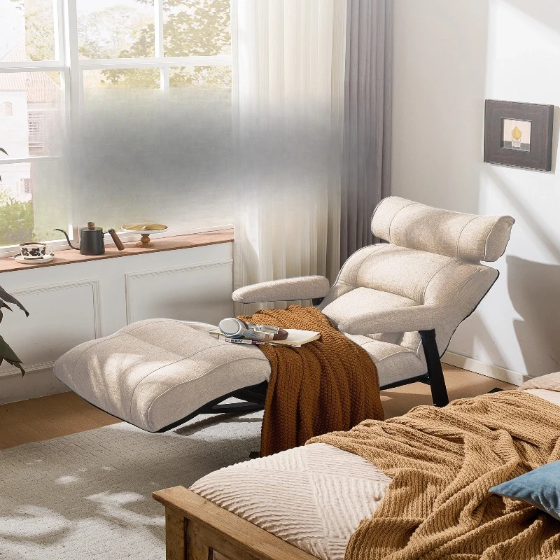Balcony Lazy Chair Leisure Reading Folding Chaise Lazy Sofa Single Multifunctional Rocking Chair Small Apartment