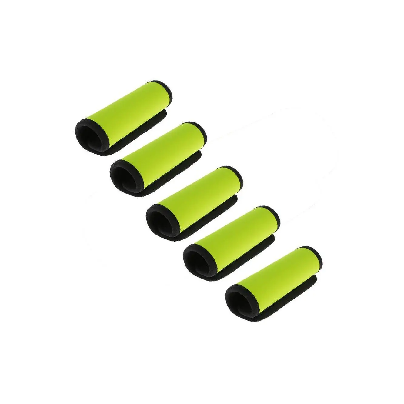 Neoprene Luggage Handle Wrap Travel Identifier Wrap 5x Fluorescent Yellow