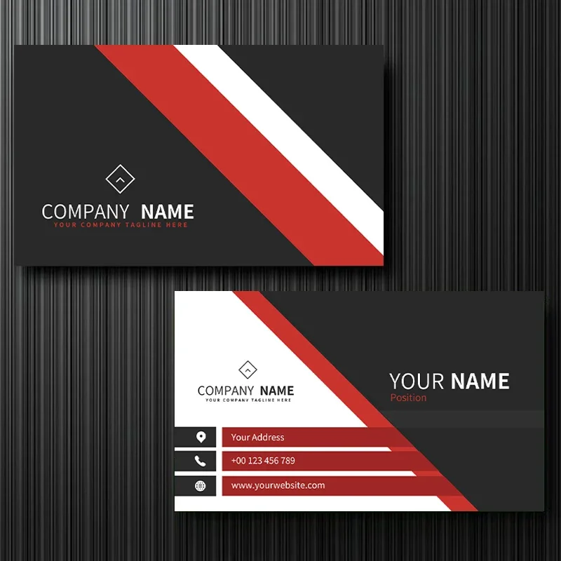 100pcs/pack full-color double-sided business card printing, customized office and business cards