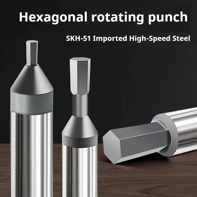 

Rotary Broach Square Hex 6-Lobe Cutter 8mm 16mm HSS for Fastener Socket Screw CNC Lathe Tool