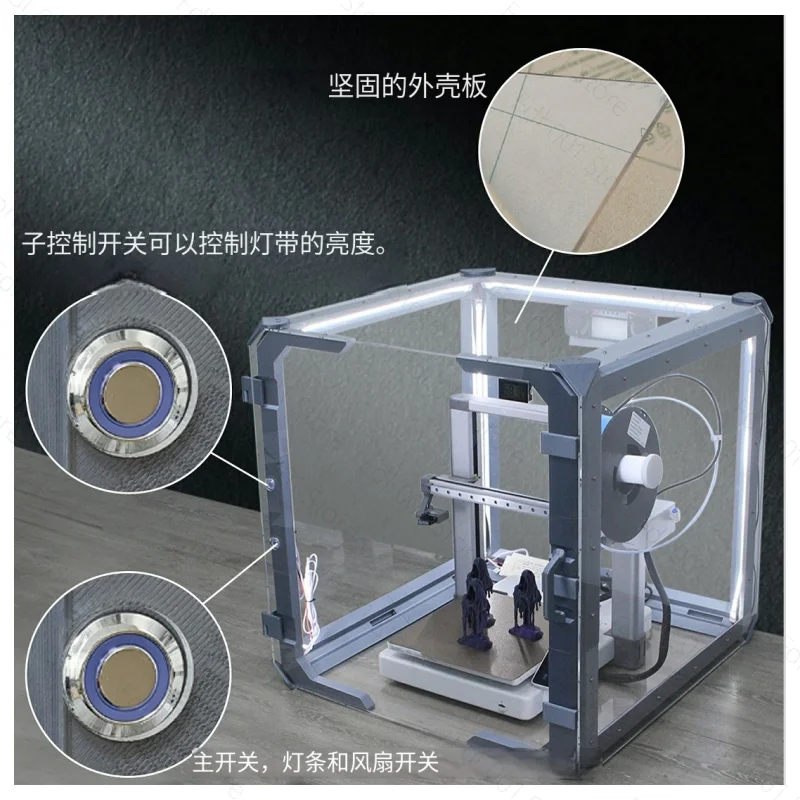 Suitable for A1/AMS/Prusa MK3/MK4/Kobra3 and Other DIY Dustproof and Moisture-proof Sealing 3D Printer Cover