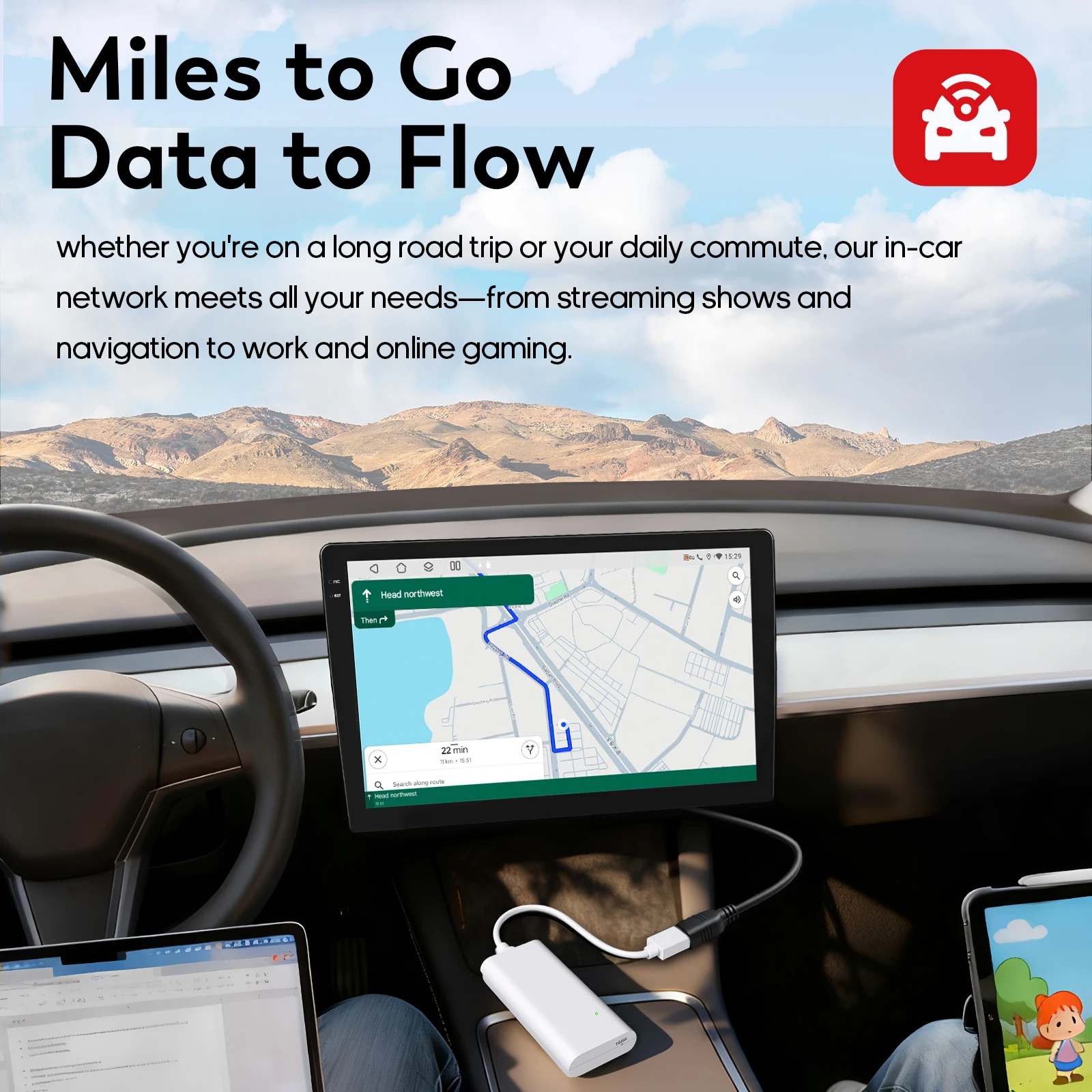 150 Mbit/s Mobile WiFi 4G Wireless Wifi 6 Wireless Networking USB Hotspot Eurasische Version für Autoradio Intelligenter Bildschirm-Player