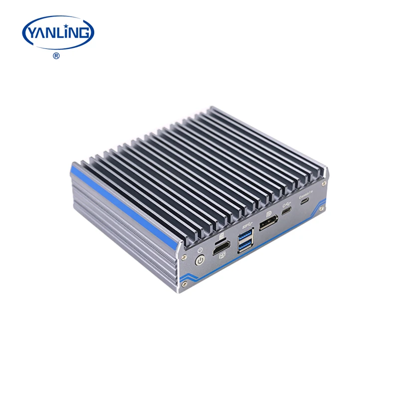 Oem Firewall Router Celeron J4125 Din Rail Firewall Micro Appliance With 4 X I211 Gbps Ethernet Ports