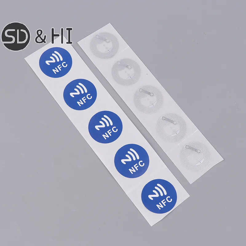 1/20/50 Pz Etichette NFC Adesivi Distintivi Etichetta Adesiva RFID Etichetta Elettronica Riscrivibile Chiave Segreta Adesivo Tag NFC
