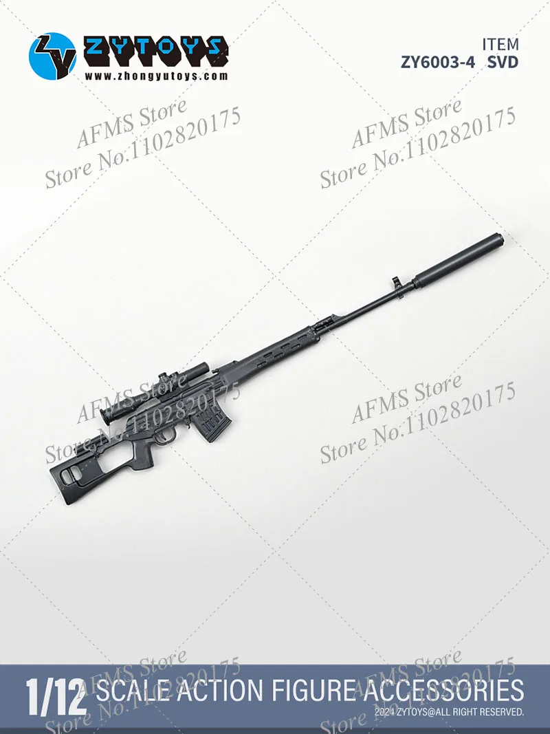 ZY6003 1/12 Scale Soldier AK74 RPG-7 SVD FIM-92 MP7 Pack Military Combat Equipment Fit 6Inch Action Figure Model Dolls