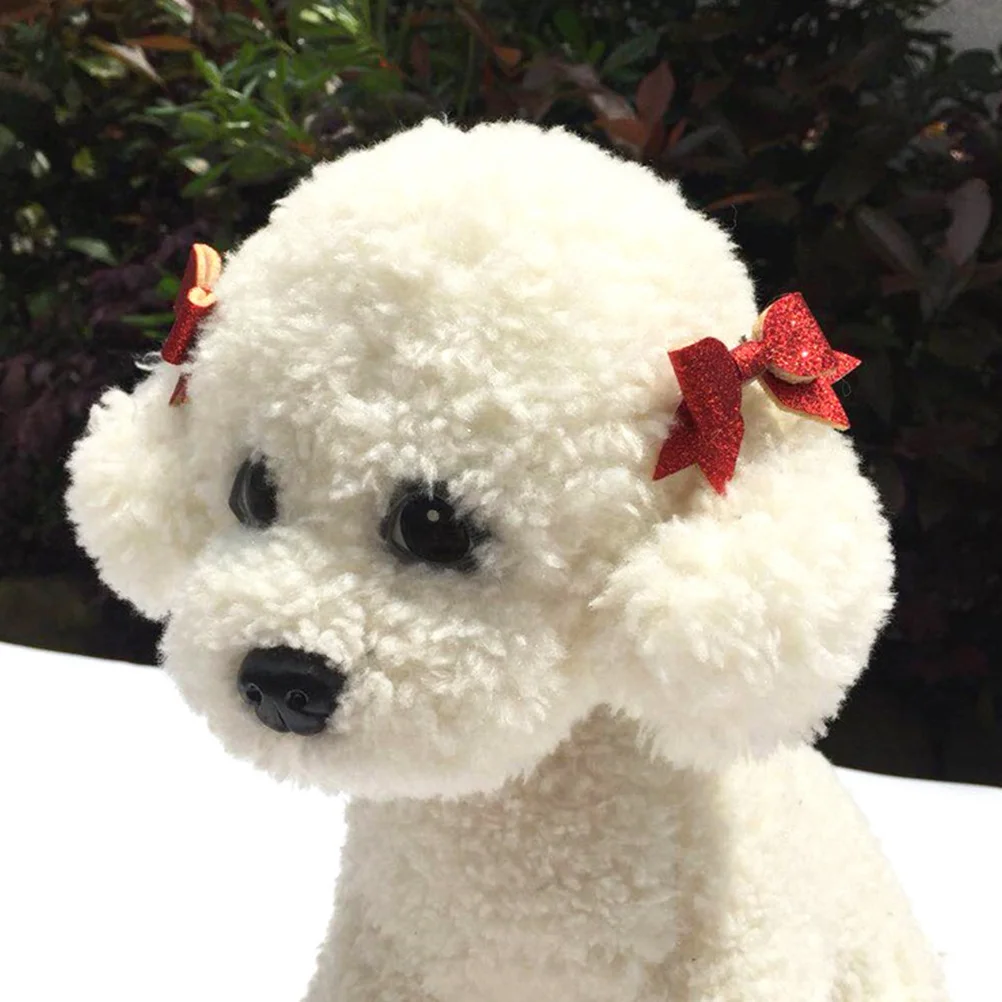 

10Pcs Adorable Pet Hair Bow Clips Stylish Bowknot Hairpins Dog Puppy Grooming Accessories Dog Hair Clip Pet Barrettes