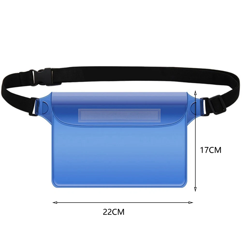 Drying Shoulder Bag Waterproof Skiing Waist Pack Large Capacity Underwater Mobile Phone Bag for Swimming Boating Fishing