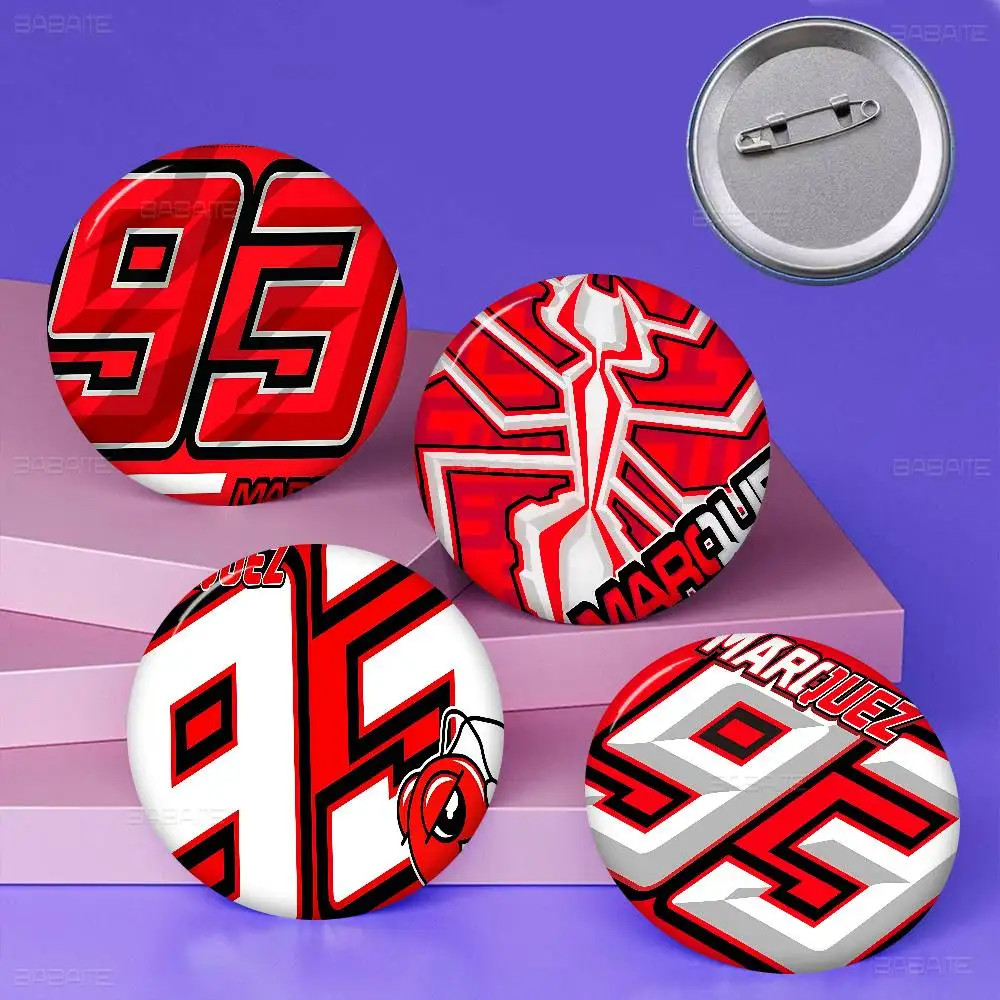 M-Marc M-M93 M-Marquez 58mm Handmade Brooch Cartoon Cosplay Badge on Backpack Jewelry Accessories Gifts