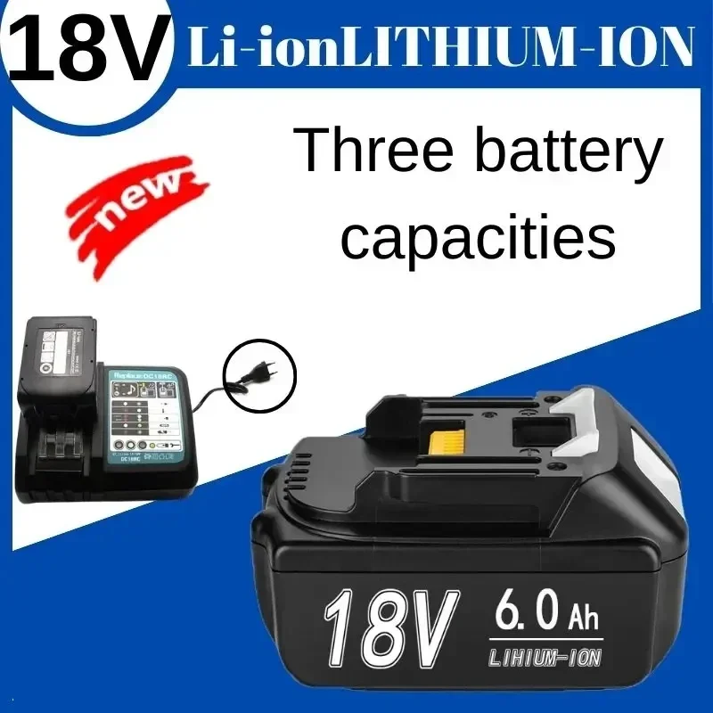 

NEW For Makita 18V Battery 6Ah LXT-400 BL1850B Li-ion Replacement Battery BL1850 BL1860B BL1860 BL1840B BL1830B BL1830 RU