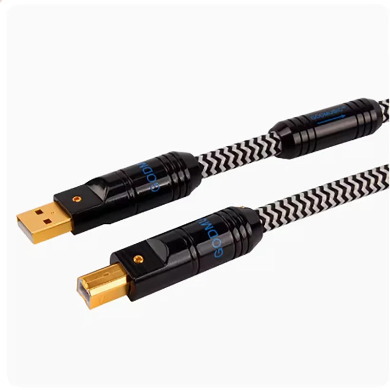 

Z silver-plated USB audio cable A-B computer sound card square port OTG cable