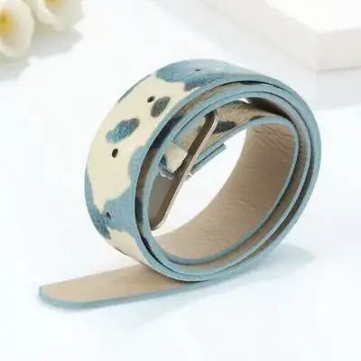 

Wide Cow Belts for Women Western Belt Animal Print Accessories Belt For Jeans Jeans Pants Adjustable Belts Ladies