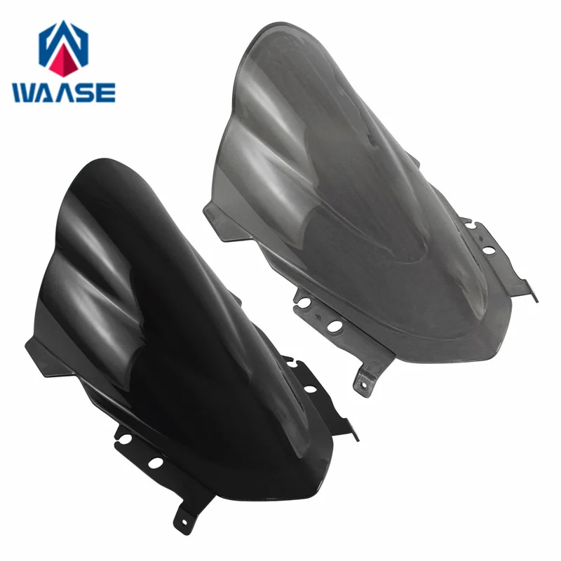 

waase For Triumph Daytona 660 2024 2025 Double Bubble Windscreen Windshield Wind Shield Screen Visor Glass