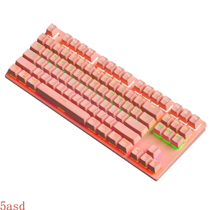 Wired Mechanical Keyboard Mouse Mouse Mat Headset Kit Switch Keyboards Gaming Mouse & RGB Headphones Laptop Computer PC