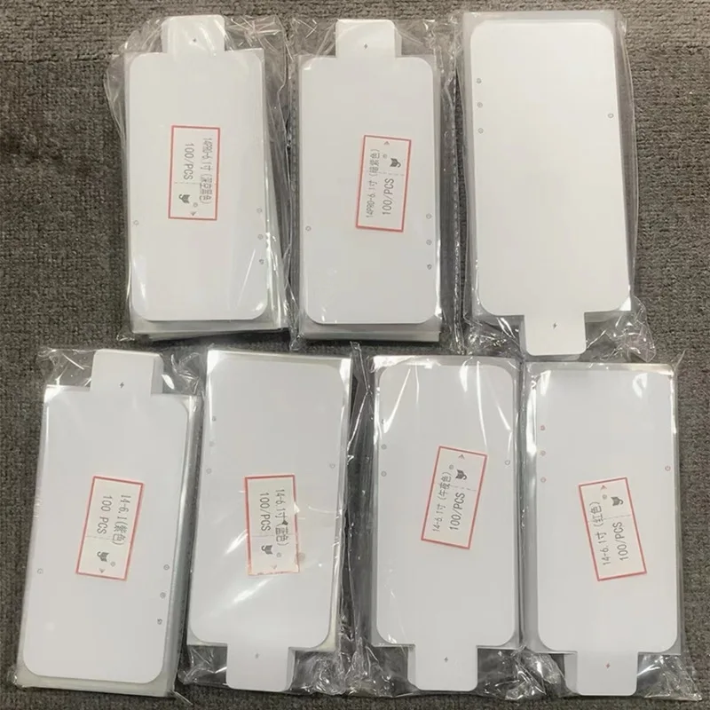 500 Pcs Front Film For IPhone 17 Pro Max Air 12 13 14 15 16 Pro Max Plus Phone LCD Screen Protector Wrap Seal Paper Sticker