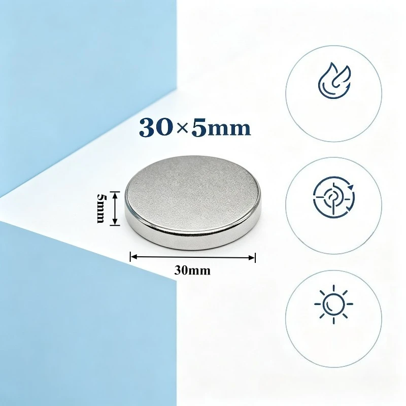30x5 mm Round Disc Neodymium Magnet 30*5 mm Permanent NdFeB Magnet for Fridge DIY Industrial 30*5mm