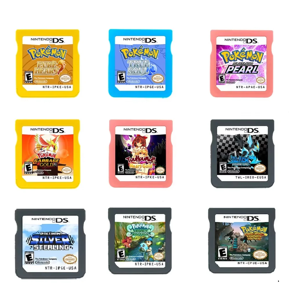 Pokemon NDS Game Card Pokemon Pure Heart The True Soul Kemon US Version  English 2024 New Edition Game