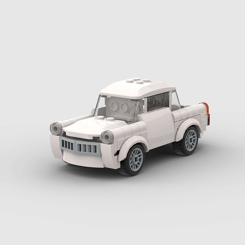 MOC Old Car Trabant Classical Vehicle model Building Creative Blocks Assembly bricks Christmas Day Gift City Technical Ideas toy