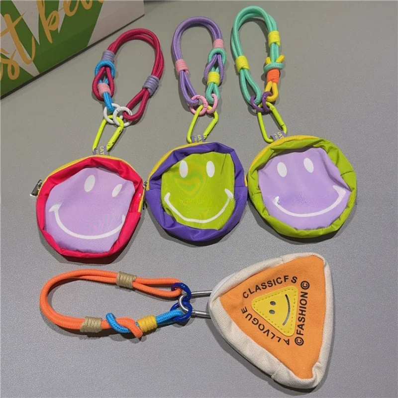هدية عيد الميلاد لطيف الكرتون مضحك مثلث محفظة نسائية للعملات المعدنية الهاتف قصيرة الحبل حزام الهاتف سوار مكافحة خسر الحبل مجوهرات امرأة #4