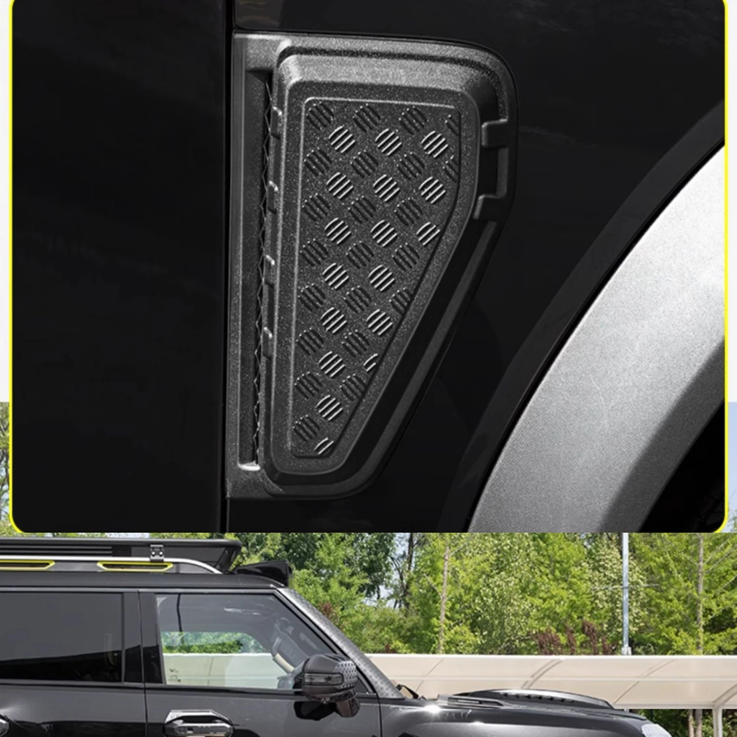 

Для T2 Jetour Traveller 2023 2024 2025 автомобильные аксессуары ABS пластик крыло воздушное направляющее вентиляционные отверстия накладка